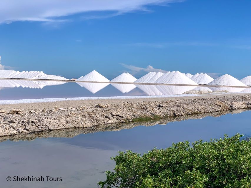 Salt mounds at Prosecco Beach