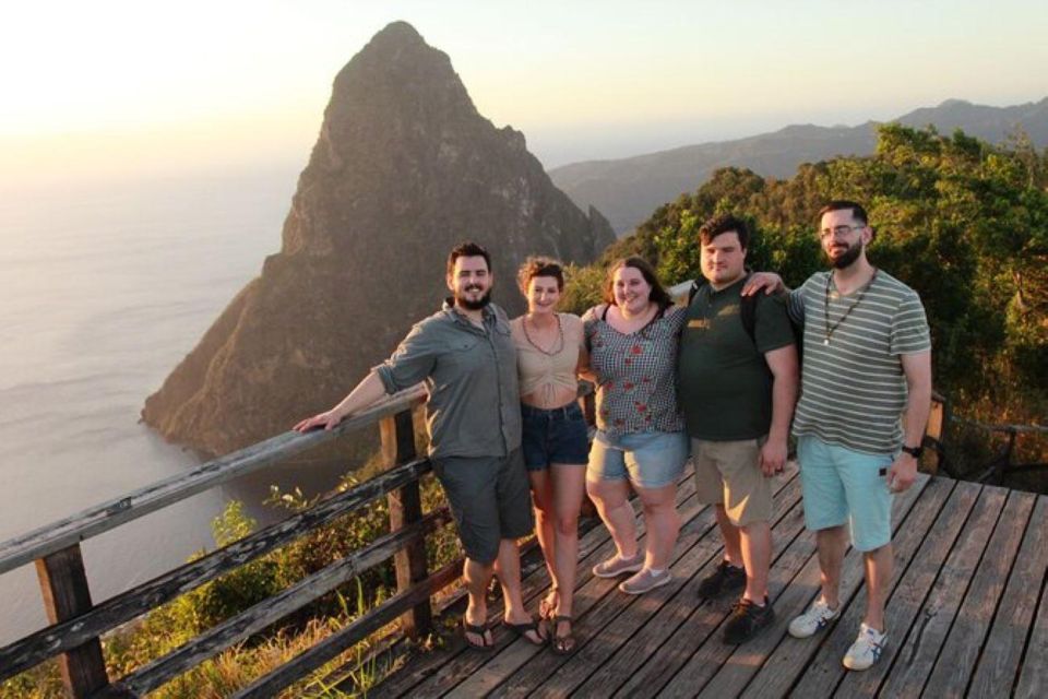 Tourists at Private Soufriere Experience