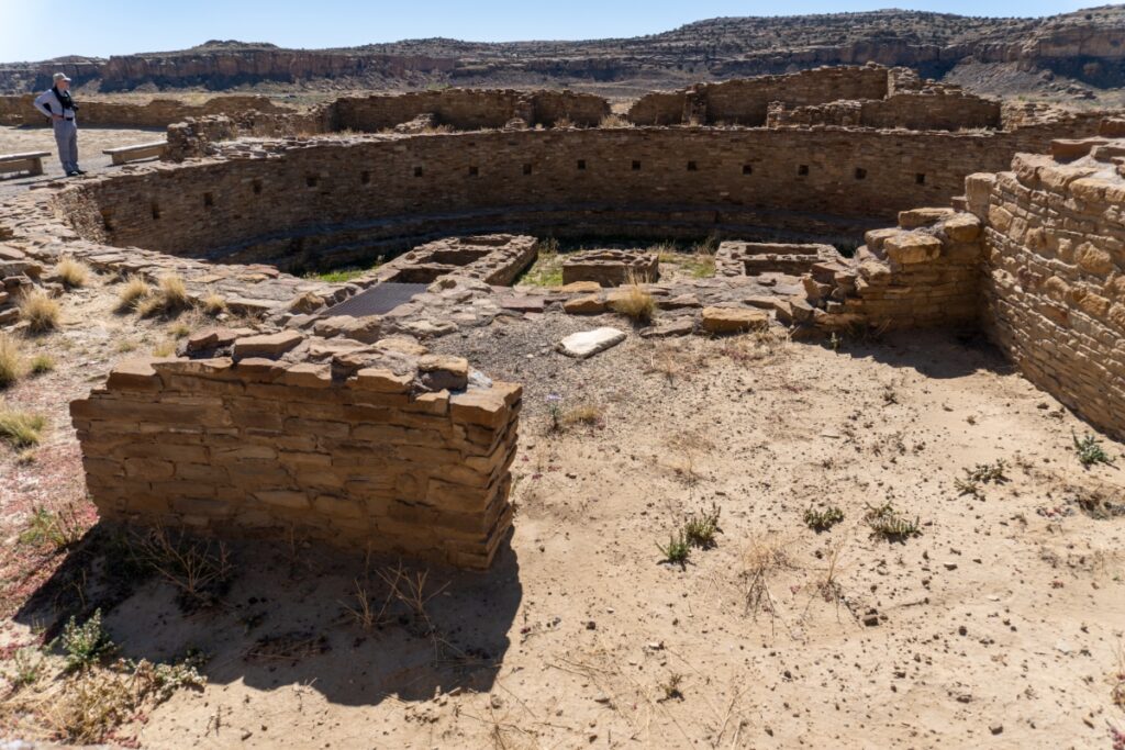Ancient desert ruins reveal Puebloan architecture amid arid landscapes and historic archaeological significance.