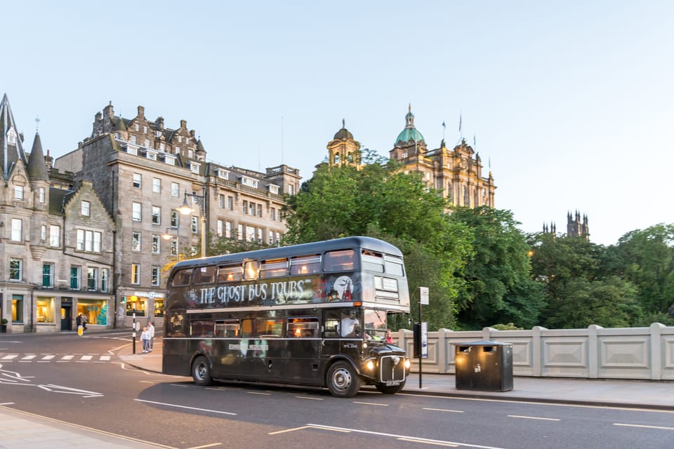Bus of the Edinburgh Comedy Horror Ghost Bus Tour
