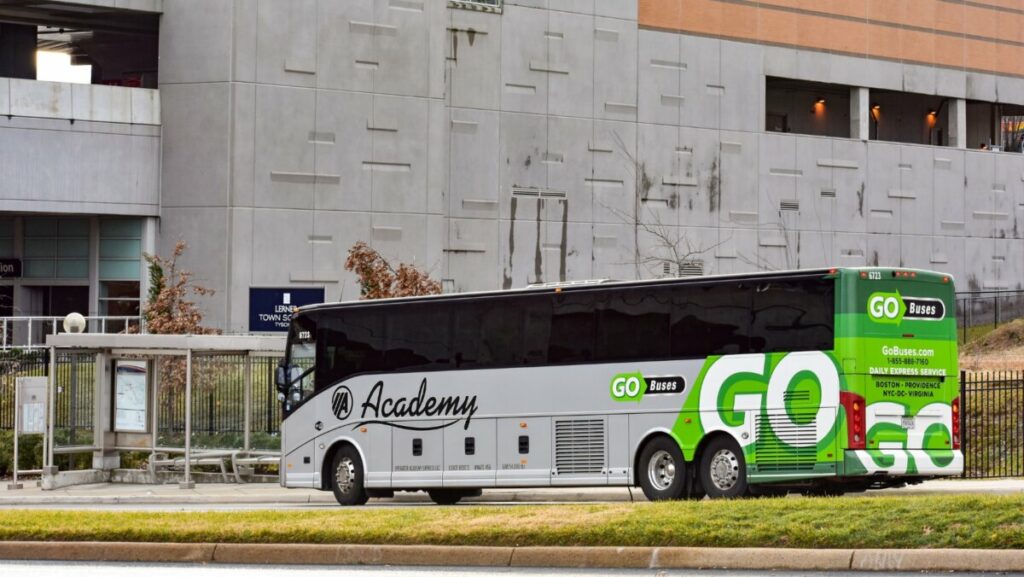 Go Buses driving around New York