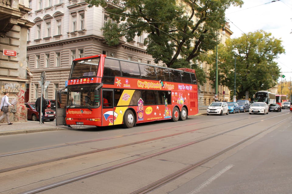 City Sightseeing hop-on hop-off bus tour of Prague with optional boat tour