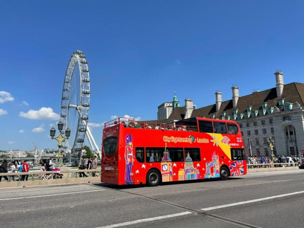 London City Sightseeing Hop-On Hop-Off Double Decker Tour Bus