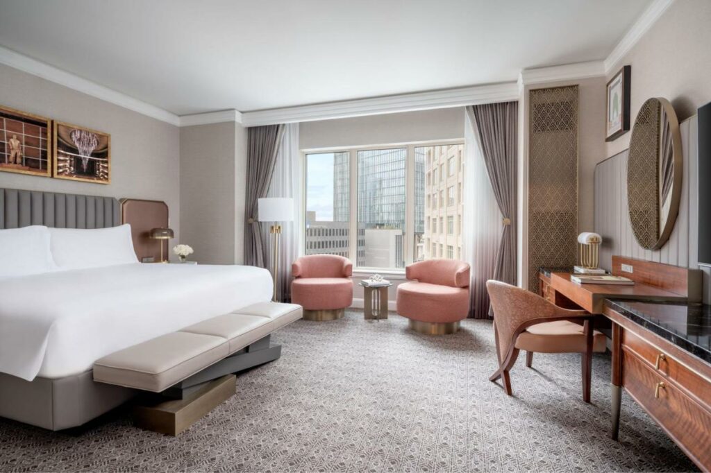 Room interior of the The Ritz-Carlton, Dallas accommodation