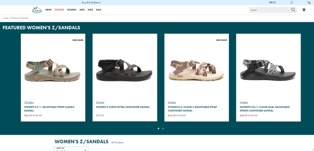 Featured womens sandals collection with stylish, comfortable options at discounted prices.